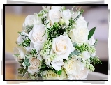 Bukiet, Białe, Róże