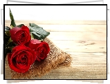 Bukiet, Róż, Ławka, Walentynki