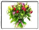 Kwiaty, Bukiet, Tulipany