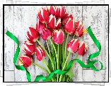 Bukiet, Czerwone, Tulipany