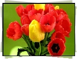 Bukiet, Czerwone, Tulipany