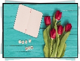 Czerwone, Tulipany, Dzień Matki