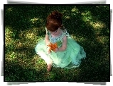 Dziewczynka, Kwiatek