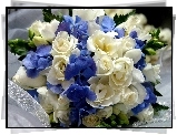 Biało, Niebieski, Bukiet