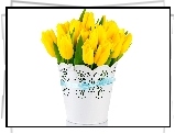 Bukiet, Żółte, Tulipany