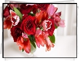 Bukiet róż, Tulipany