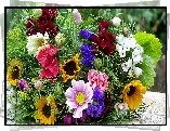 Bukiet, Rozmaitych, Kwiatów