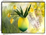 Tulipany, Wazonik, Grafika